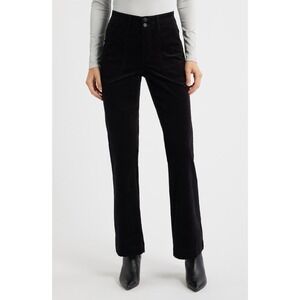 NWT Wit & Wisdom Madison Ab-solution High Waist Bootcut Corduroy Pants 12P Black